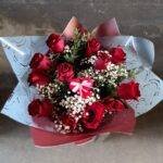 12 red rose bouquet